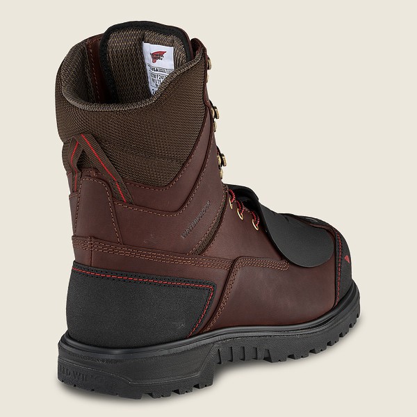 Botas de Seguridad Red Wing Hombre Marrom/Negros - Brnr Xp - 8-Inch Waterproof Toe Metguard - 840-KV